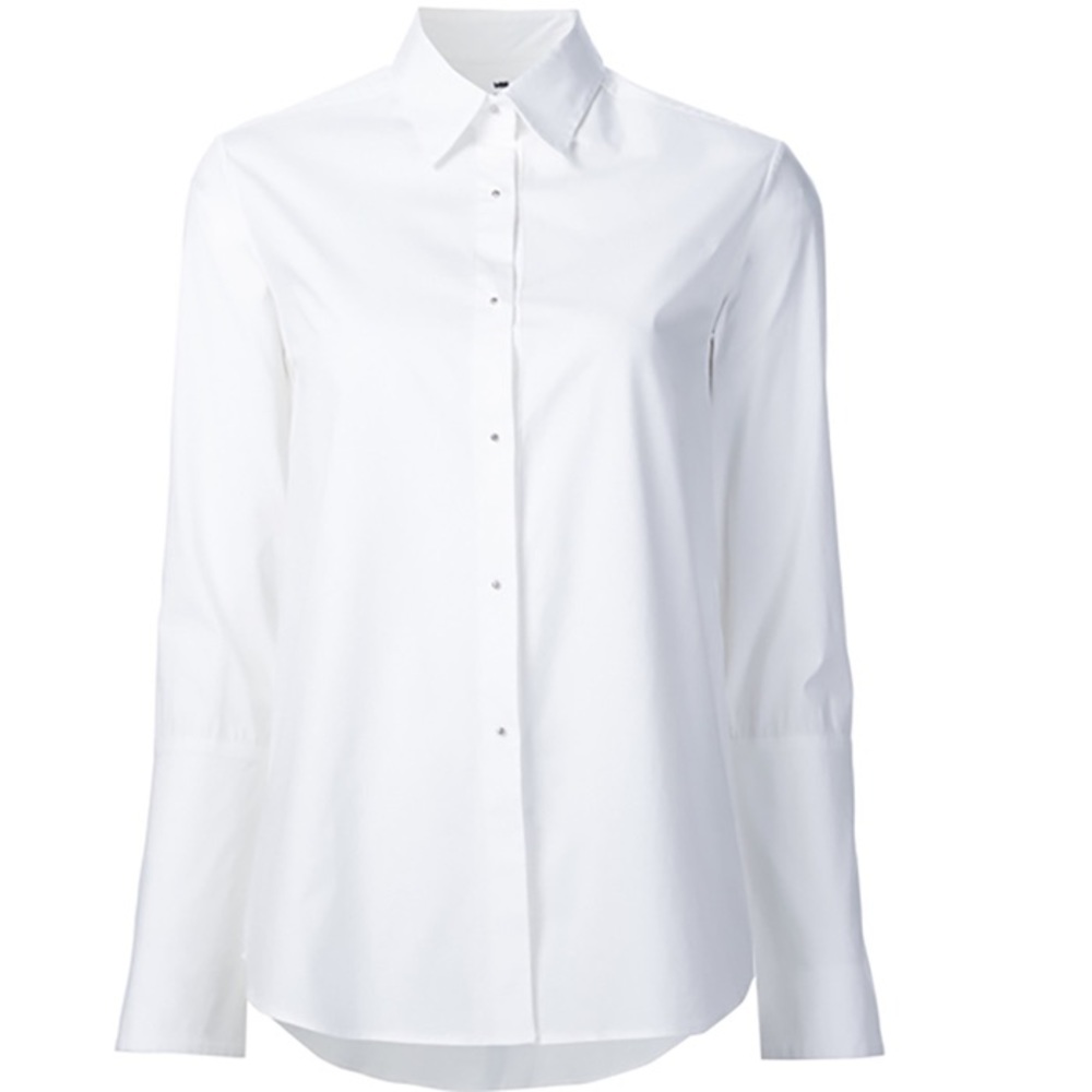 Misha Nonoo Husband Shirt in white, size M